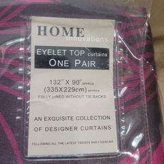 Eyelet Curtains 130 Wide x 90 Length