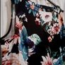 AX Paris Curve Black Floral Peplum Dress Image 3