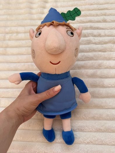 Ben & Holly's Little Kingdom Ben the Elf Soft Plush approx. 35 cm. (with legs and hat) Used Please see photos