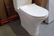 Freya open back comfort height WC soft close seat