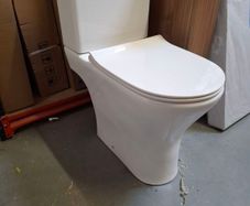 Freya open back comfort height WC soft close seat