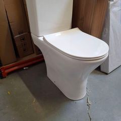 Freya open back comfort height WC soft close seat