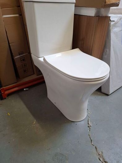 Freya open back comfort height WC soft close seat