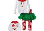 Santa Top with Ruffle Skeggings