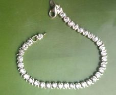 Sterling silver tennis bracelet