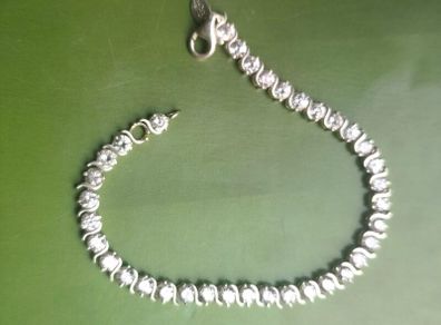Sterling silver tennis bracelet