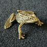3 brass frogs,. Solid brass. Image 5