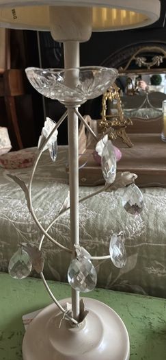 Pair of shabby chic lamps
