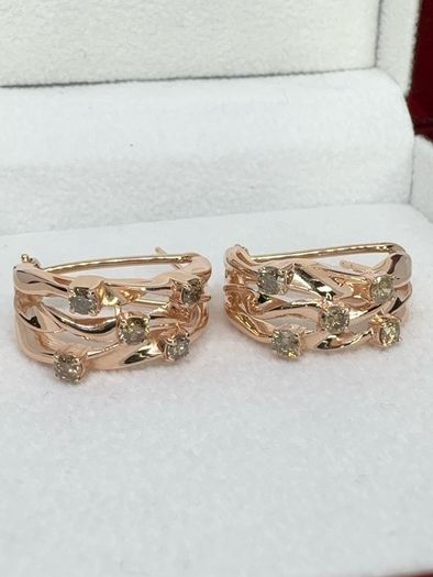 Diamonds Champagne Diamond Earrings