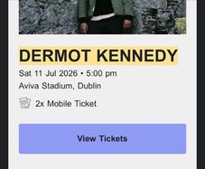 Dermot Kennedy Excellent Seats
