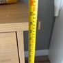 Large oak effect wooden desk Image 4