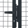 Mesh Garden Gate Galvanised Steel 400x150 cm Grey Image 4