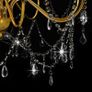 Chandelier with Beads Golden 8 x E14 Bulbs Image 5