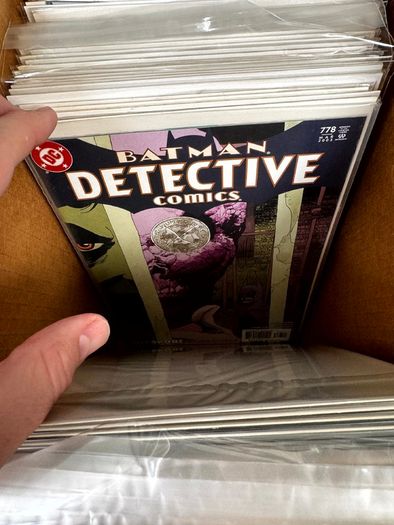 Detective Comics Batman Long Comic Box w 215 comics for Sale