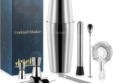 9-Piece Cocktail Shaker Set  800ml Boston Shaker