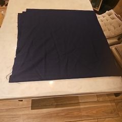 fabric navy blue pure wool