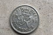 Old English Sixpence 1951