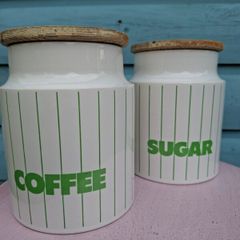 Vintage Hornsea Cannisters x 2