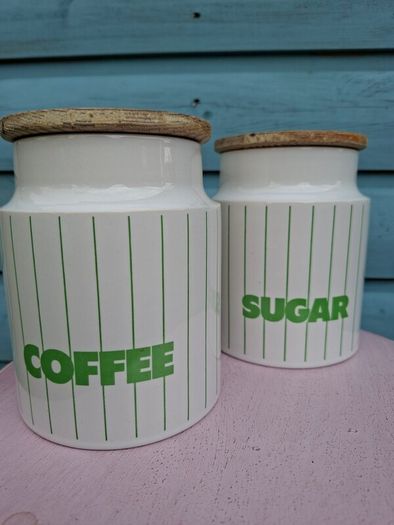 Vintage Hornsea Cannisters x 2