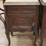 Pair of Antique French Oak Bedside Cabinets Image 3