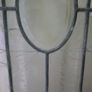 Antique Stunning Leaded Stained Glass Window Art  40,5" x 9" Image 5