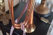 Vintage decrotive copper and brass bugle