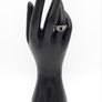 Vintage 925 Sterling Silver & Black Onyx Celtic Knot Ring Image 10