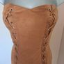 BNWT Naanaa Storm brown suede imitation mini dress size UK8 EU36 Postage included Image 3