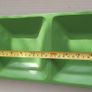 New Green 3 dish metal tray Image 2