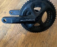 Shimano 11 speed cranks and 2 sets of chainrings (both 52-36) 172.5mm