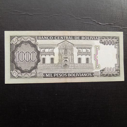 Bolivia 1982.1000 Bolivianos.Good very fine condition.