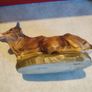 Vintage Paper Mache Lying Cow/Ox Christmas Nativity Made in Japan Image 8