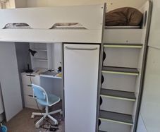 2 High Beds w/Desk, Drawers,Wardrobe. Great Price!