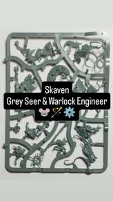 Warhammer Age of Sigmar Skaven Grey Seer and Warlock Engineer