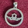 Glencara Silver Claddagh Pendant Image 4