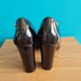 XTI TENTATIONS Black Patent Finish Pointed Toe High Block Heel Court Shoe - size IE 4 / EU 37 Image 5