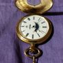 Bernex Gold-Plated Half-Hunter Pocket Watch - Moonphase & Date (For Parts/Repair) Image 2