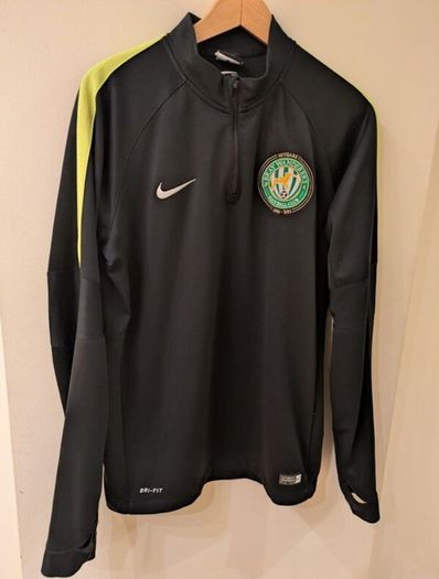 Bray Wanderers Football Club quarter zip Nike 30 years 1985/15 training top med