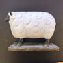 Sheep / Lamb Ornament Folk Art Sculptured Rustic Image 2