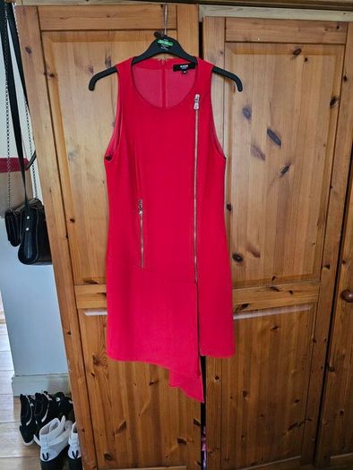 Versus Versace Red Zip Up Dress