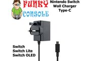 Nintendo Switch Power Supply Cable Wall UK Plug Charger Adapter Switch Lite