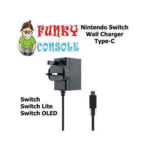 Nintendo Switch Power Supply Cable Wall UK Plug Charger Adapter Switch Lite