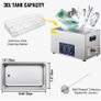 30L Ultrasonic Cleaner Dual Frequency Ultrasonic Cleaning Machine with Heater Jewelry Cleaner for Parts Jewelry Eyeglass Ring Denture Record Circuit Board 28/40KHz Image 5