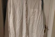 Mens Next pure white, cotton long sleeve shirt. Like new.