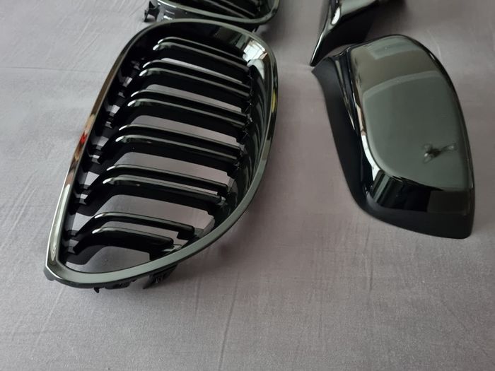 BMW 5 Series E60 E61 Kidney Grilles & Mirror Covers Set Brand New