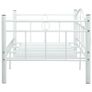Bed Frame White Metal 90x200 cm Image 4