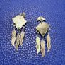 Vintage Native American Sterling Silver Earring Image 2
