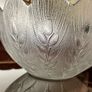 Vintage ARC Arcoroc France Scalloped Textured Leaf Design Glass Fruit Salad Bowl Image 5