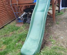 Slide for wooden house.