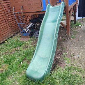 Slide for wooden house.